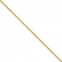 10k Yellow Gold 9 inch 0.90 mm  Box Ankle Bracelet