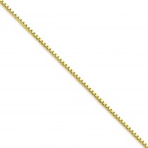 10k Yellow Gold 16 inch 1.10 mm  Box Choker Necklace