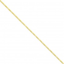 14k Yellow Gold 7 inch 2.25 mm Flat Figaro Chain Bracelet