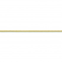 14k Yellow Gold 16 inch 1.80 mm Flat Wheat Choker Necklace