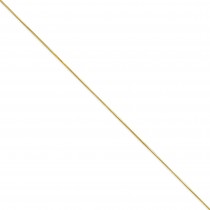 14k Yellow Gold 16 inch 0.50 mm  Box Choker Necklace