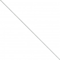 14k White Gold 6 inch 1.40 mm Diamond-cut Spiga Chain Bracelet
