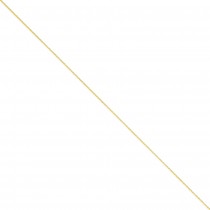 14k Yellow Gold 16 inch 1.00 mm Diamond-cut Spiga Choker Necklace