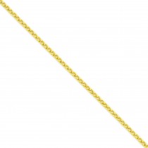 14k Yellow Gold 16 inch 2.80 mm  Spiga Choker Necklace