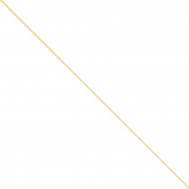 14k Yellow Gold 6 inch 1.00 mm Diamond-cut Spiga Chain Bracelet