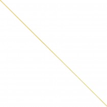 14k Yellow Gold 9 inch 0.80 mm  Spiga Ankle Bracelet