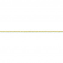 14k Yellow Gold 16 inch 1.10 mm Rope Choker Necklace