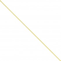 14k Yellow Gold 6 inch 1.50 mm Diamond-cut Parisian Wheat Chain Bracelet