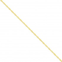 14k Yellow Gold 7 inch 1.70 mm  Singapore Chain Bracelet