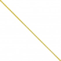 14k Yellow Gold 16 inch 1.75 mm Round Parisian Wheat Choker Necklace