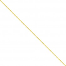 14k Yellow Gold 14 inch 1.10 mm  Singapore Choker Necklace