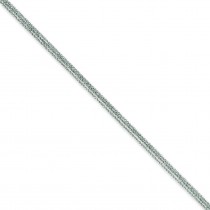 14k White Gold 16 inch 2.25 mm Multi-Strand Ropa Choker Necklace