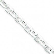 Sterling Silver 7 inch 3.95 mm Cable Chain Bracelet