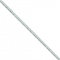 Sterling Silver 7 inch 4.00 mm  Curb Chain Bracelet