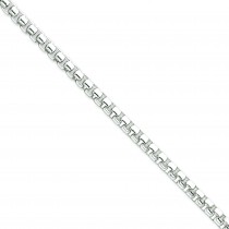 Sterling Silver 20.03 inch 5.20 mm  Box Chain Necklace