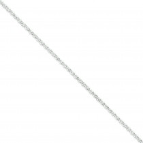 Sterling Silver 16 inch 2.50 mm  Rolo Choker Necklace