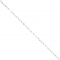 Sterling Silver 18 inch 1.60 mm Long Link Rolo Collar Necklace