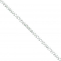 Sterling Silver 7 inch 4.00 mm Rolo Chain Bracelet