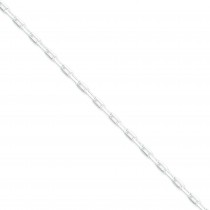 Sterling Silver 8 inch 2.75 mm Elongated Open Link Chain Bracelet