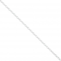 Sterling Silver 16 inch 2.50 mm Rolo Choker Necklace