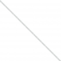 Sterling Silver 7 inch 1.75 mm  Figaro Chain Bracelet