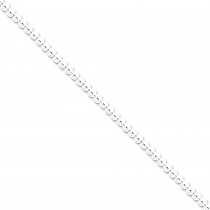 Sterling Silver 16 inch 4.00 mm  Bead Choker Necklace