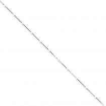 Sterling Silver 18 inch 1.25 mm Bead Collar Necklace