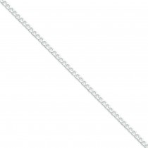 Sterling Silver 9 inch 2.80 mm Open Curb Ankle Bracelet
