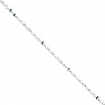Sterling Silver 16 inch 2.00 mm Twisted Serpentine Fancy Choker Necklace