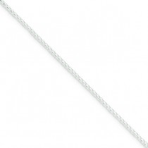 Sterling Silver 16 inch 1.50 mm Round Spiga Choker Necklace