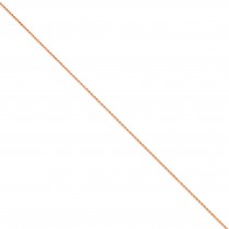 14k Rose Gold 7 inch 1.40 mm Diamond-cut Spiga Chain Bracelet