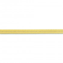 14k Yellow Gold 7 inch 5.50 mm Silky Herringbone Chain Bracelet