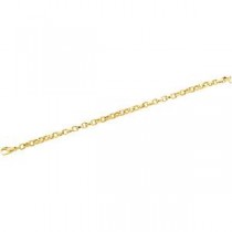 14k Yellow Gold 7 inch 4.75 mm  Flat Chain Bracelet