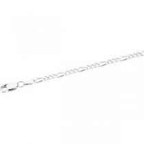 Sterling Silver 7 inch 2.50 mm  Figaro Chain Bracelet
