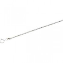 Sterling Silver 7 inch 1.25 mm Diamond Cut Snake Chain Bracelet