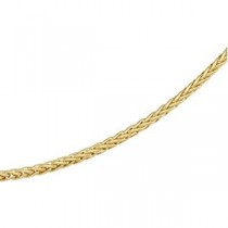14k Yellow Gold 7 inch 3.25 mm Palma Fancy Chain Bracelet