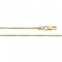 14k White Gold 7 inch 1.28 mm Wheat Chain Bracelet