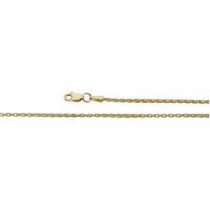 14k Yellow Gold 7 inch 1.50 mm Wheat Chain Bracelet