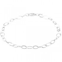 Sterling Silver 18 inch   Link Collar Necklace