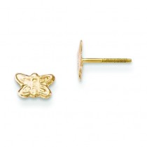 Butterfly Earrings in 14k Yellow Gold