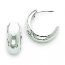 Hoop Earrings in 14k White Gold