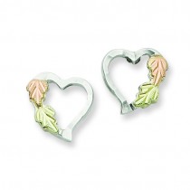 Heart Post Earrings in Sterling Silver