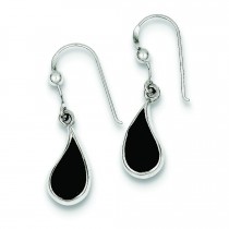 Onyx Earrings in Sterling Silver