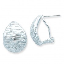 Omega Back Earrings in Sterling Silver