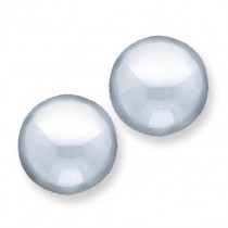 Non-pierced Button Earrings in Sterling Silver