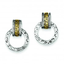 Goldantique Post Earrings in Sterling Silver