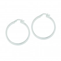 4Hoop Earrings in Sterling Silver