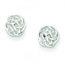 Celtic Knot Post Earrings in Sterling Silver