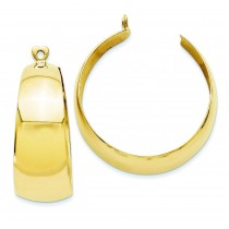 Hoop Earrings Jackets in 14k Yellow Gold