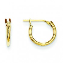 Half Hoop Earrings in 14k Yellow Gold